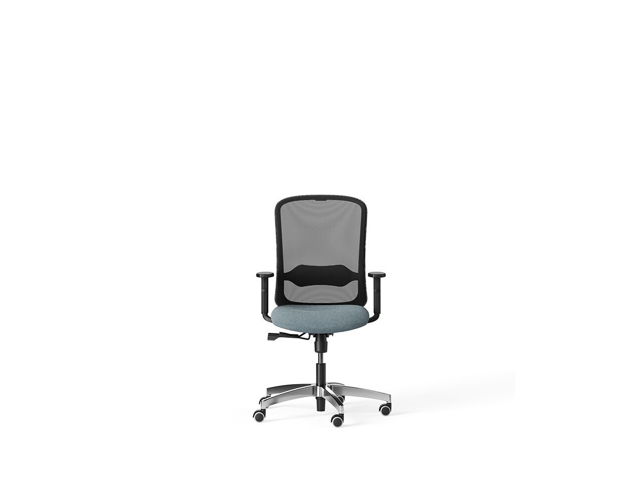 Сетчатый поворотный офисный стул с колесами и мягким сиденьем FREZZA Takk ARCH-00055766 - Вид №7