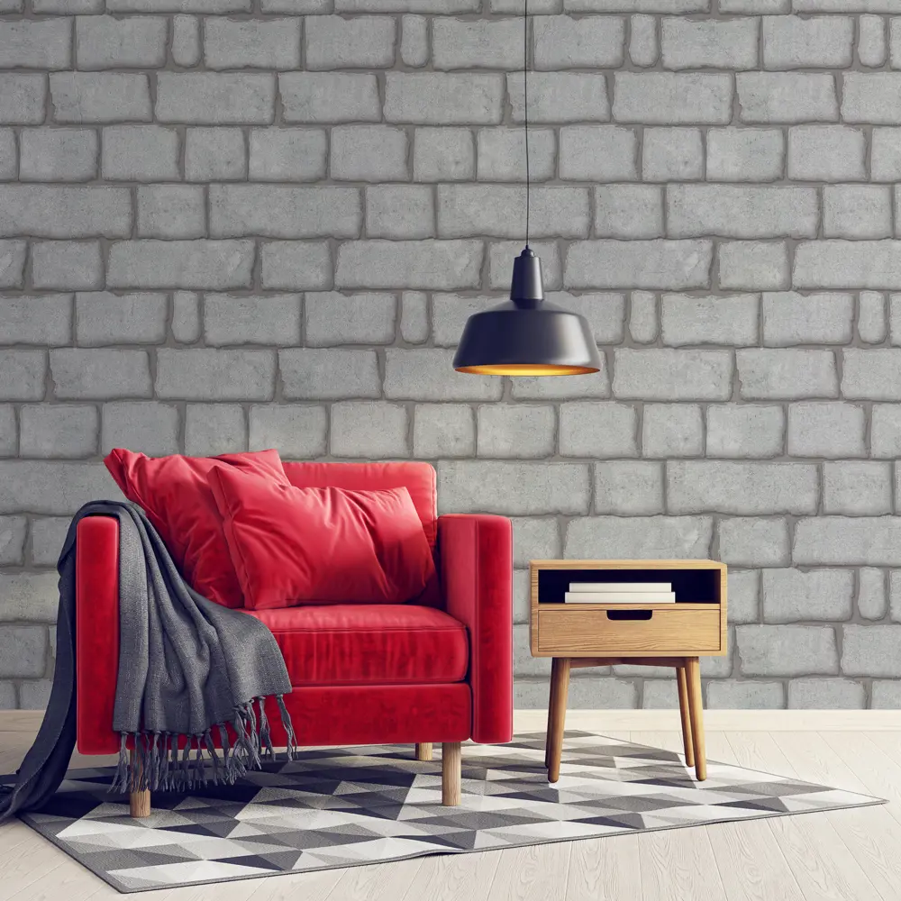 Обои виниловые Аспект Ру Бруклин серые 1.06 м 70312-14 STLM-2099064 - Вид №2