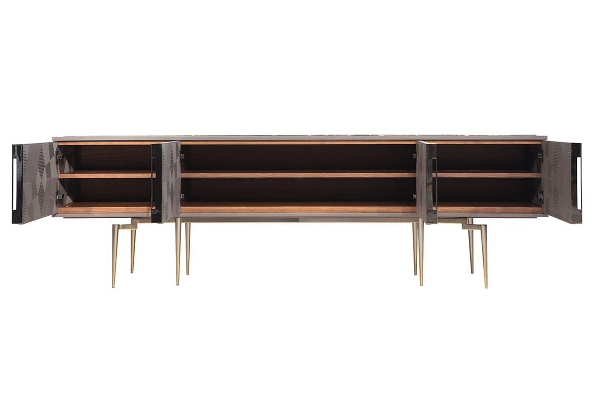 Деревянный шкаф для телевизора с распашными дверцами Mobi Nikea ARCH-00033530 - Вид №1