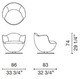 Cappellini Вращающееся кресло  Dl_1  - Вид №4