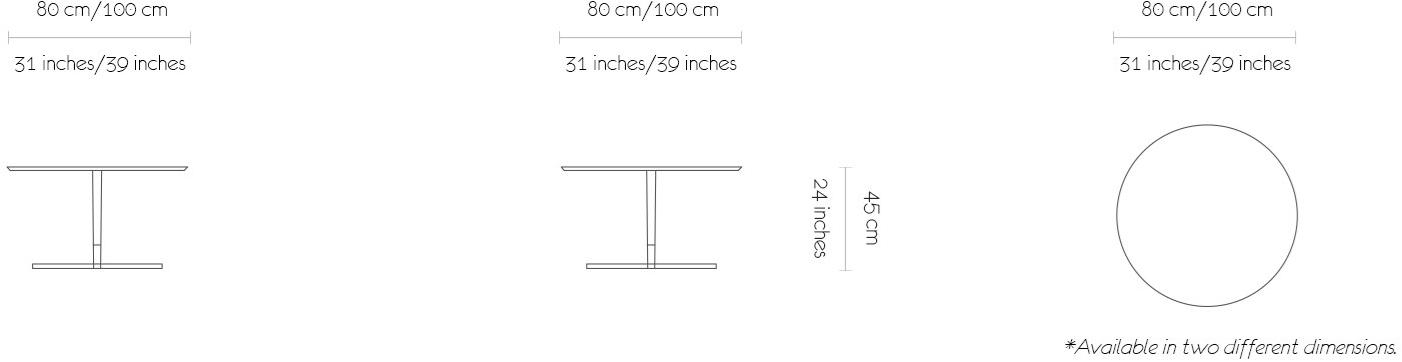 MORADA Круглый кожаный журнальный столик  Leatherella ct  - Вид №5