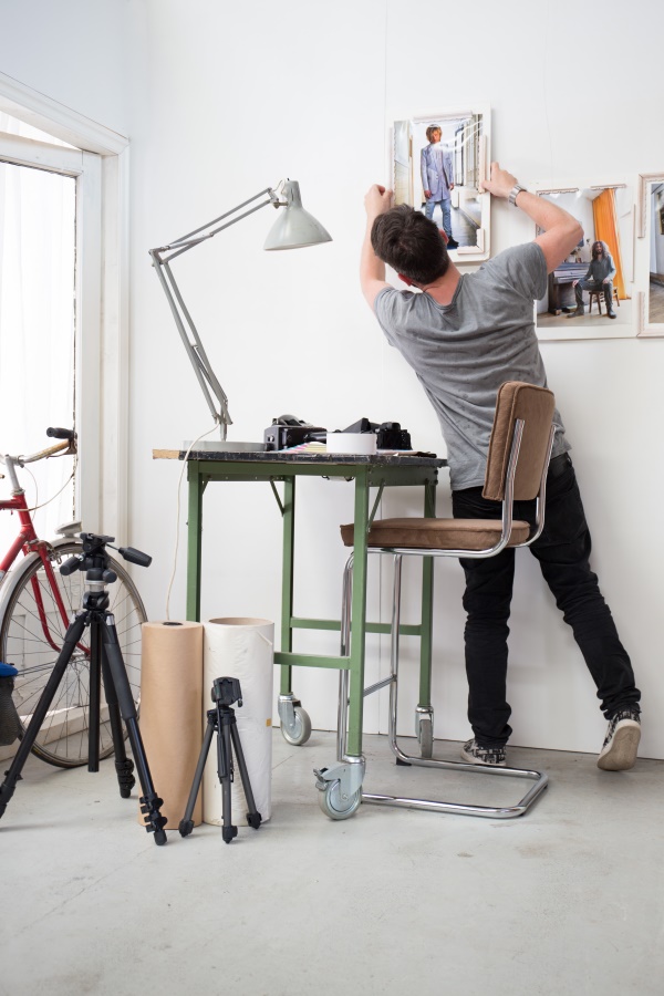 Стул барный Ridge Rib серый Zuiver 1500205 - Вид №1