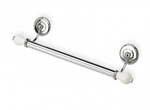 N06(39) Stil Haus Nemi, полотенцедержатель, длина 43 см, цвет хром - белая керамика