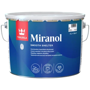 Эмаль Tikkurila Miranol высокоглянцевая цвет белый 9 л