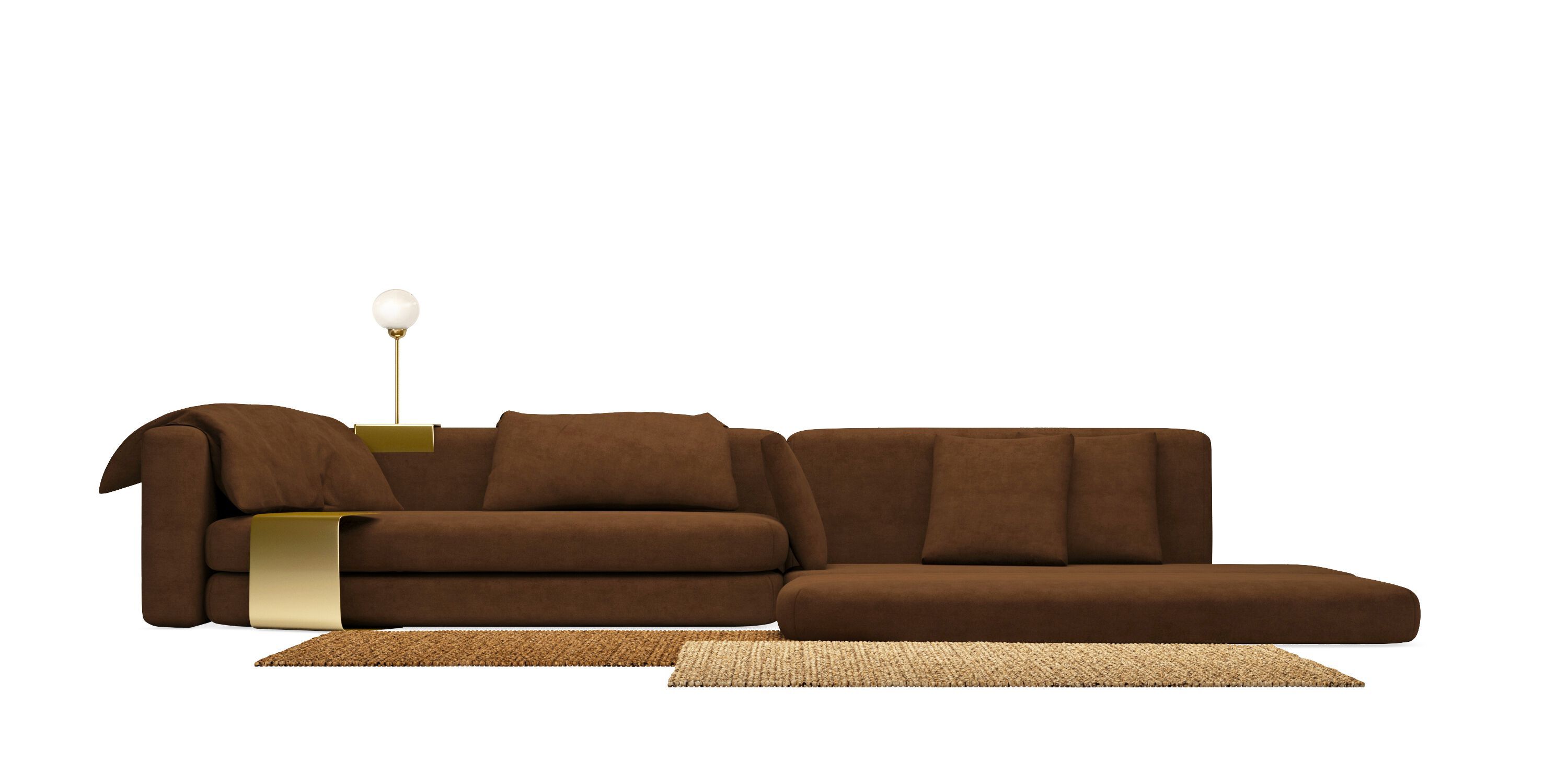 Ткань диван HANNABI MODEL NO.28 LONG ARCH-00126294 - Вид №4