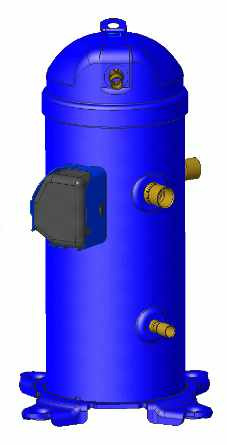 Danfoss H серия — Герметичные спиральные компрессоры, R410A HCJ091T4LC8 Компрессор спиральный 121L3119  - Вид №14