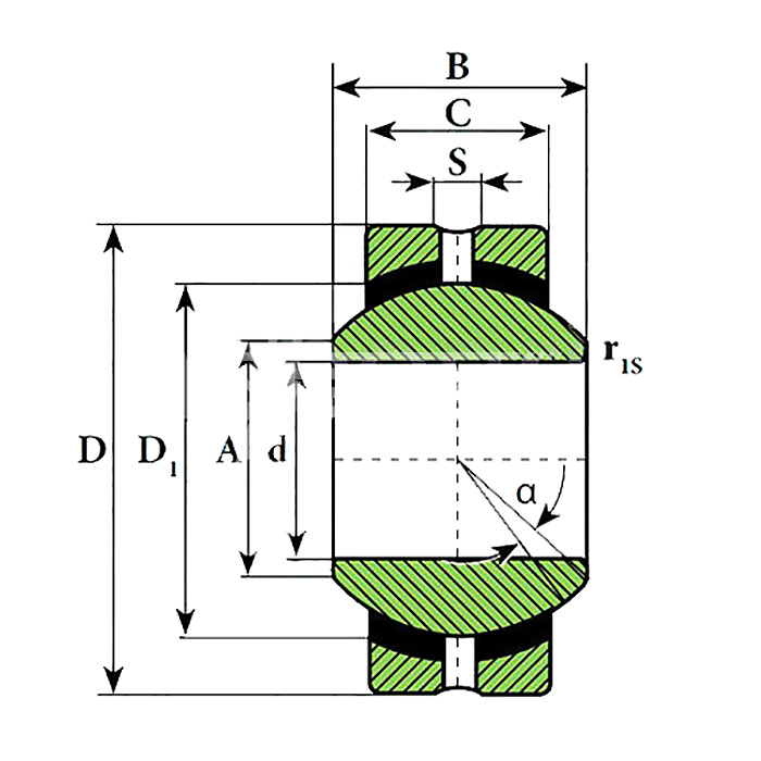 IS1848 Подшипник SSR6 ISKRA  - Вид №1