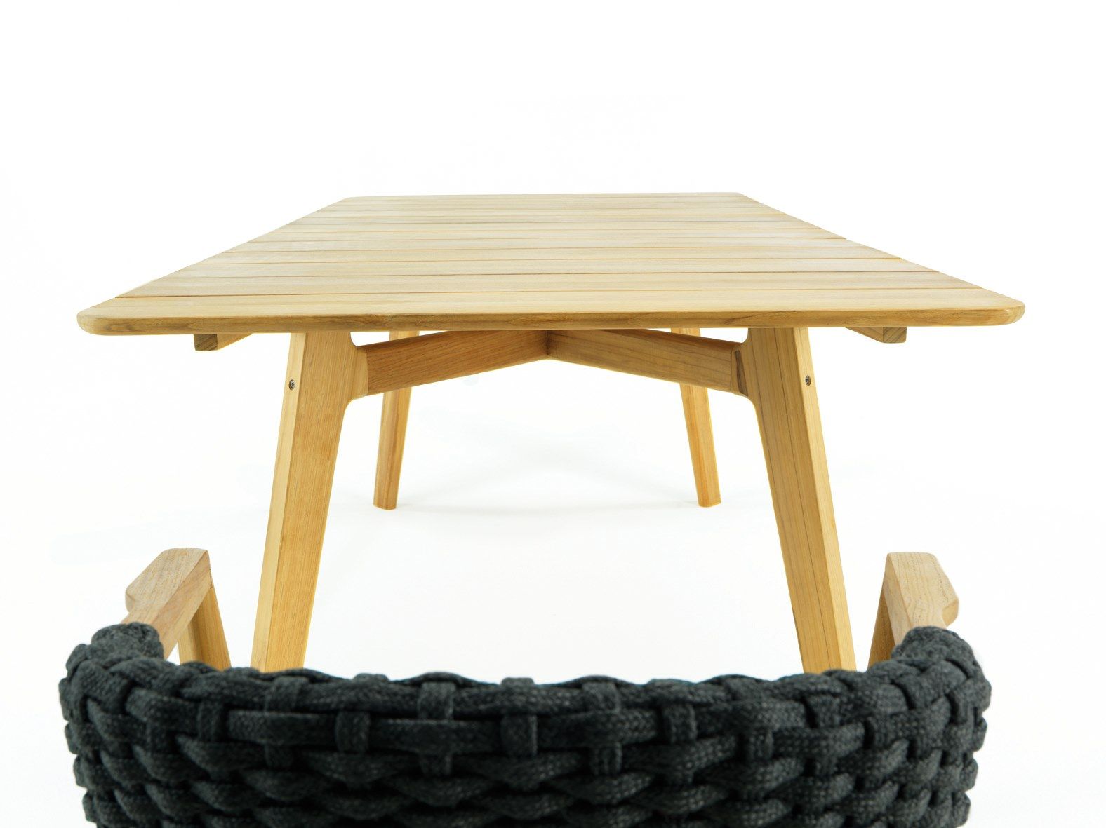 Деревянный прямоугольный садовый стол Ethimo вязать ARCH-00117125 - Вид №11