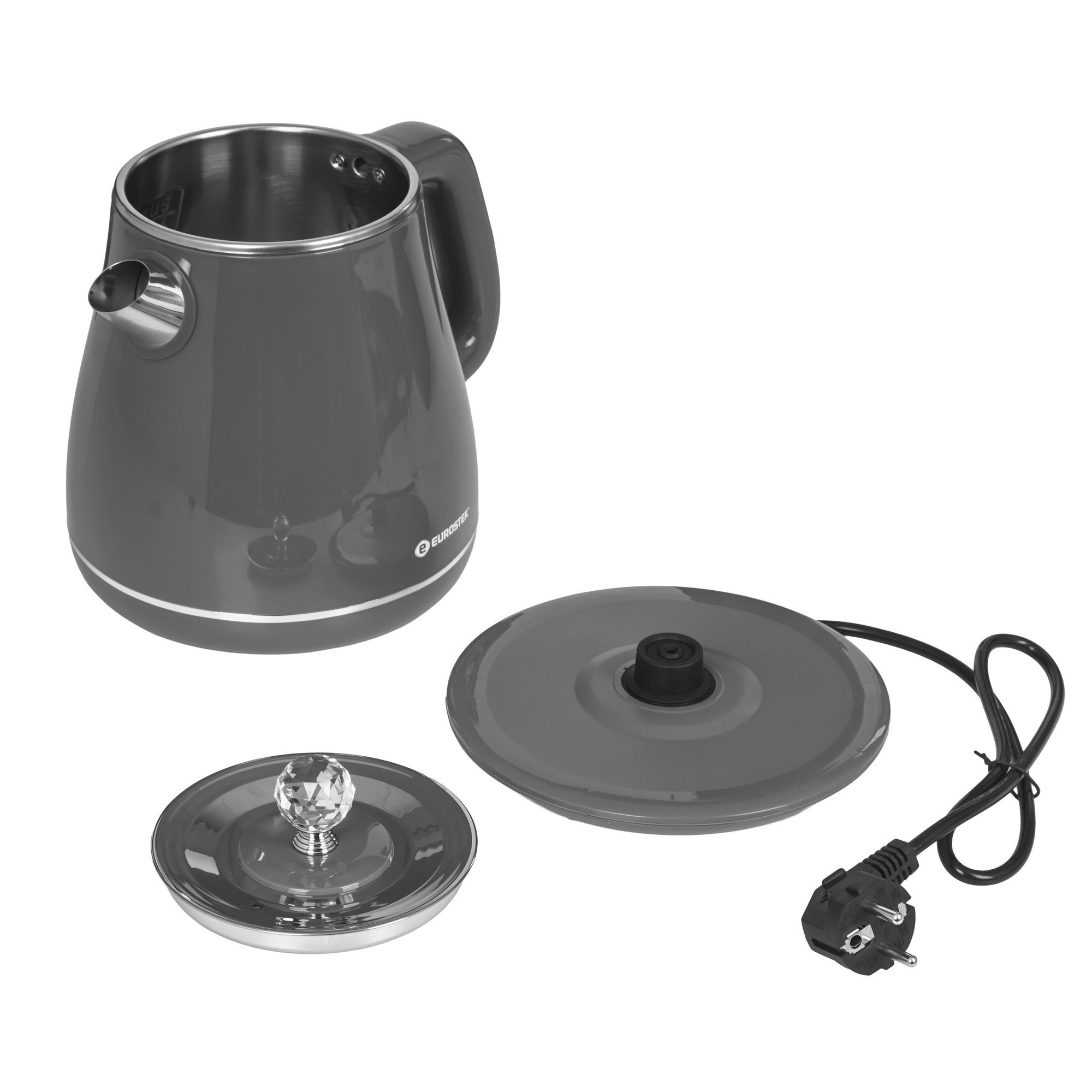 9242817 Электрочайник Eurostek EEK-1837 серый STDN-0128873 - Вид №4