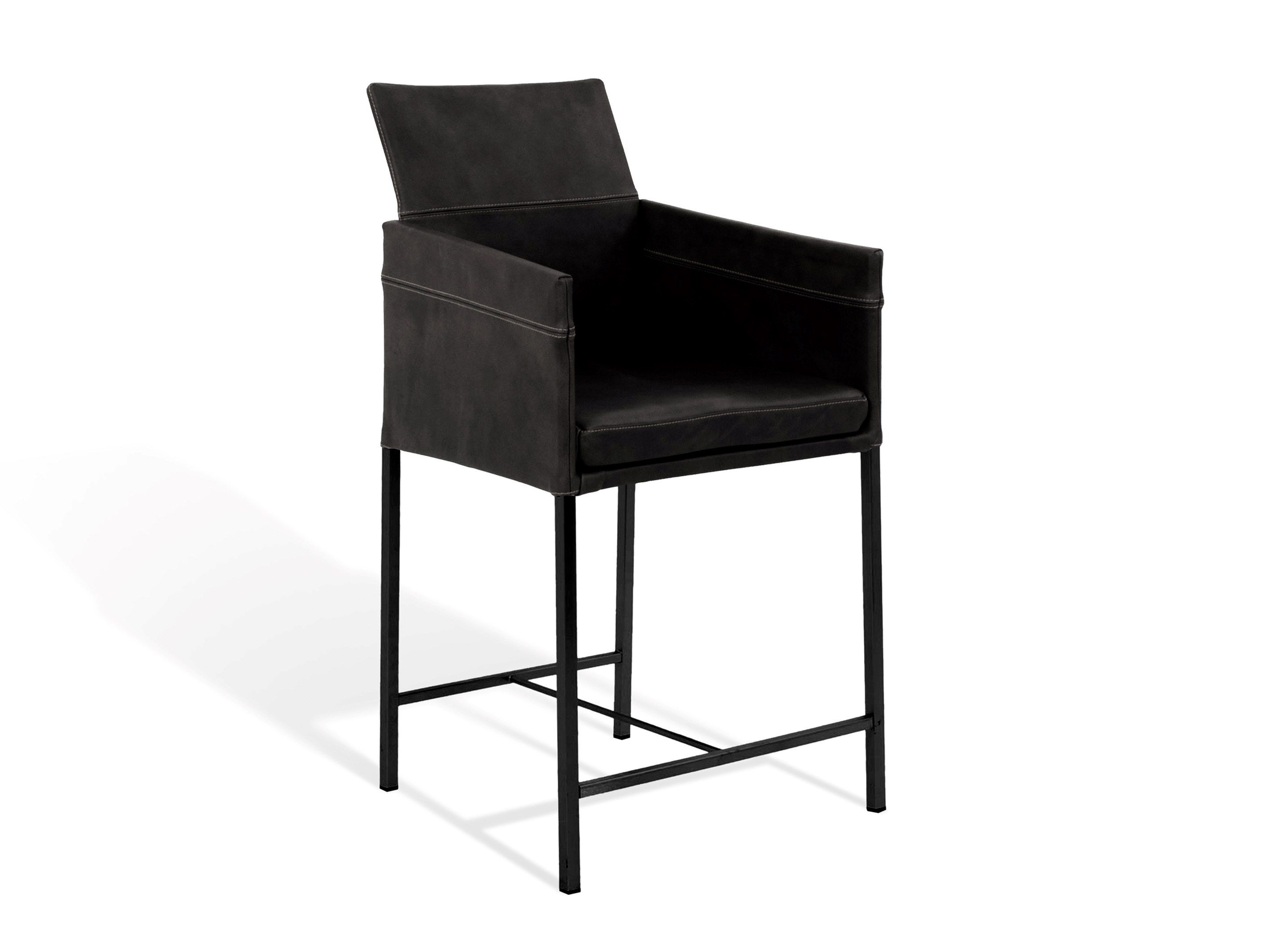 Мягкий барный стул с подлокотниками KFF Texas Flat ARCH-00092558