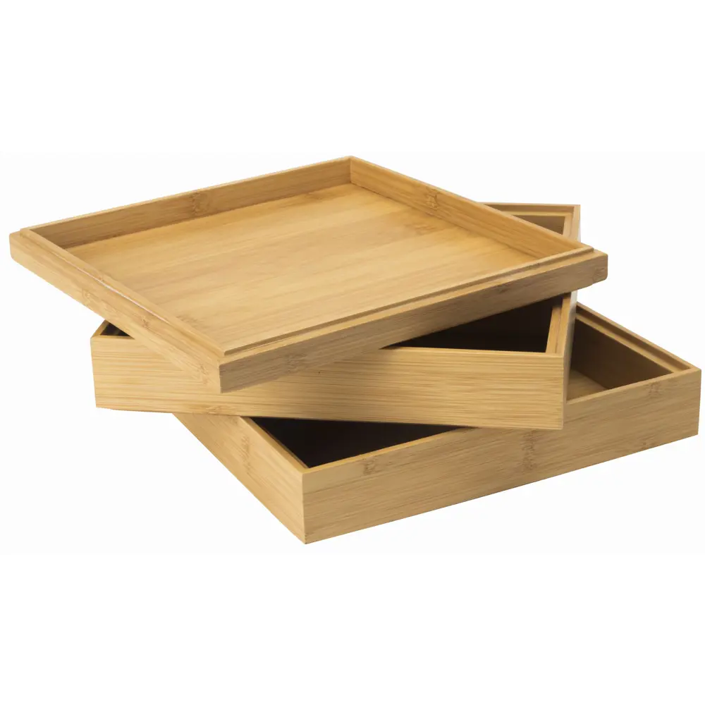 SENSEA Bamboo — квадратная коробка для хранения из натурального бамбука 82779373 STLM-0035921