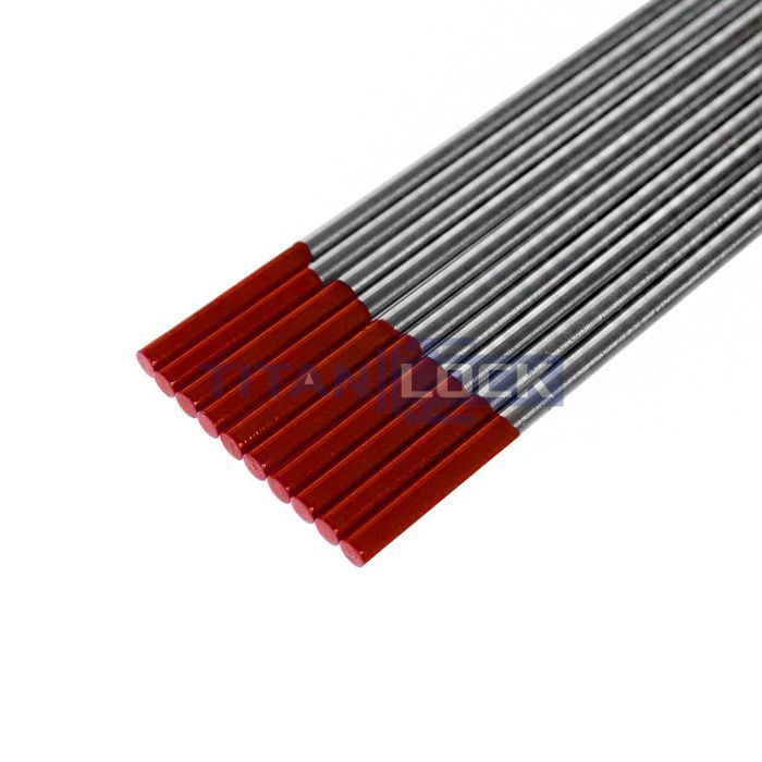 Вольфрамовый электрод WT-20 (красный), диам. 1,6 мм, TLWT2016 TITAN LOCK 