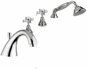 Rubinetteria Giulini Комплект для ванны с ручным душем на 4 отверстия Kensington 3765