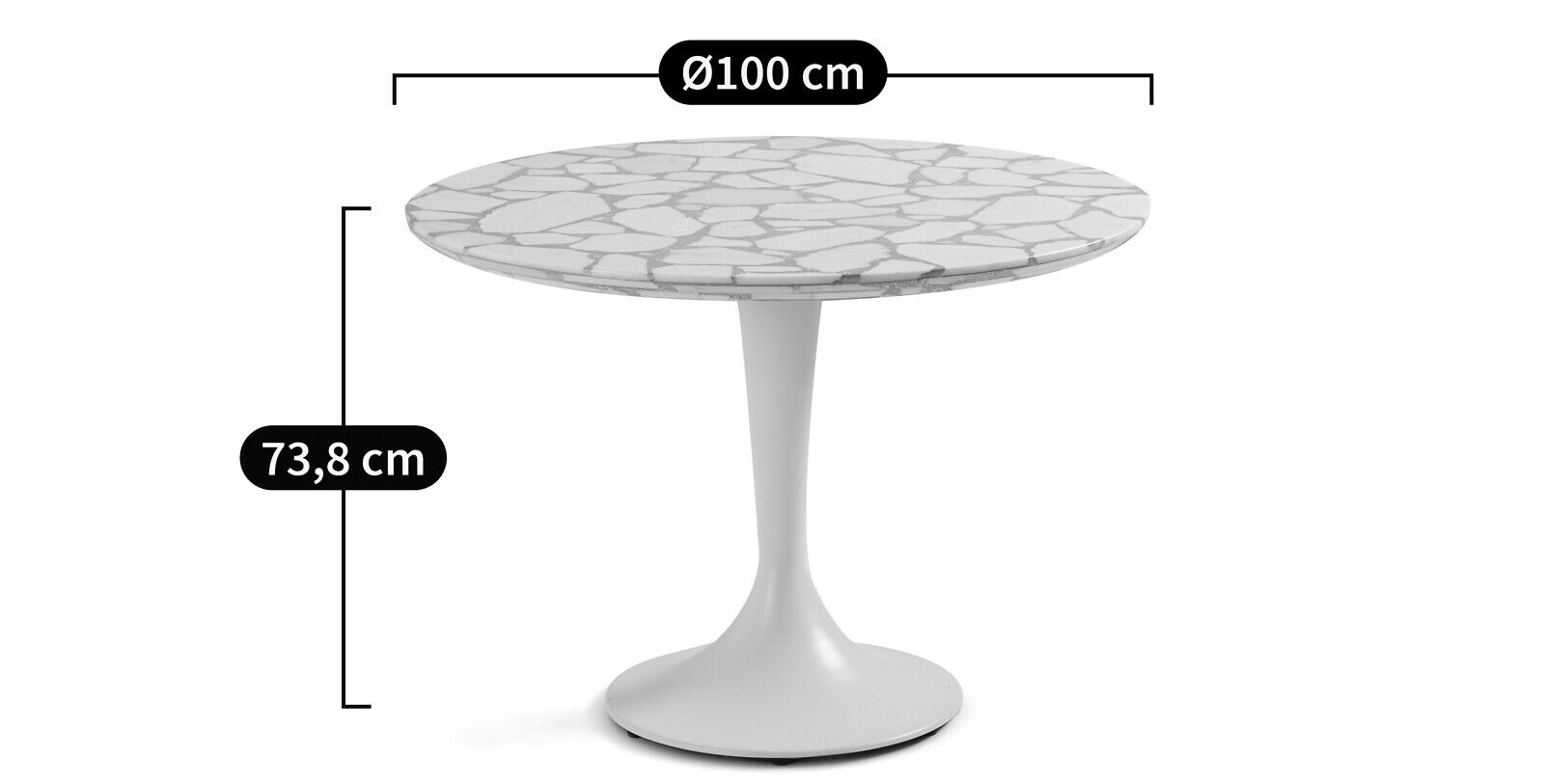 Столешница из венецианской терраццо AMPM ARADAN ARCH-00020967 - Вид №1