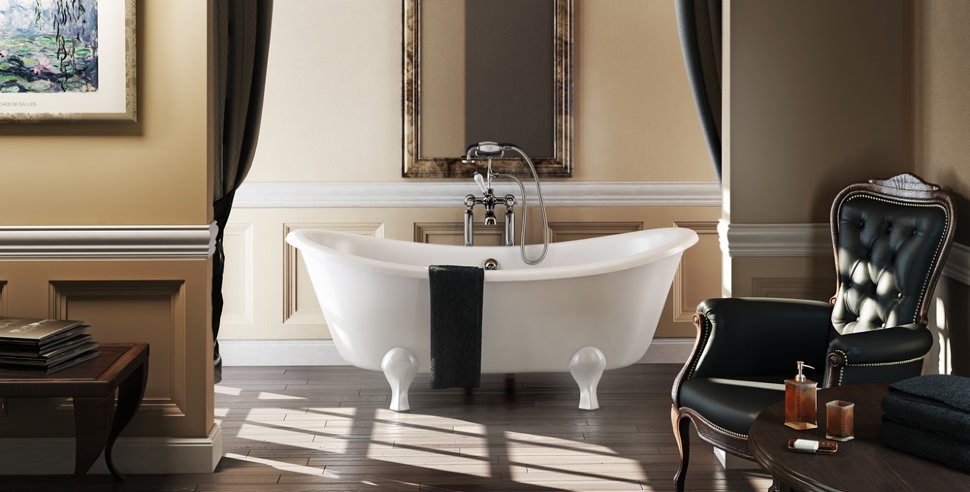 Ванна акриловая Bateau двусторонняя с ножками L2W Bateau Burlington T10F, L2W - Вид №1