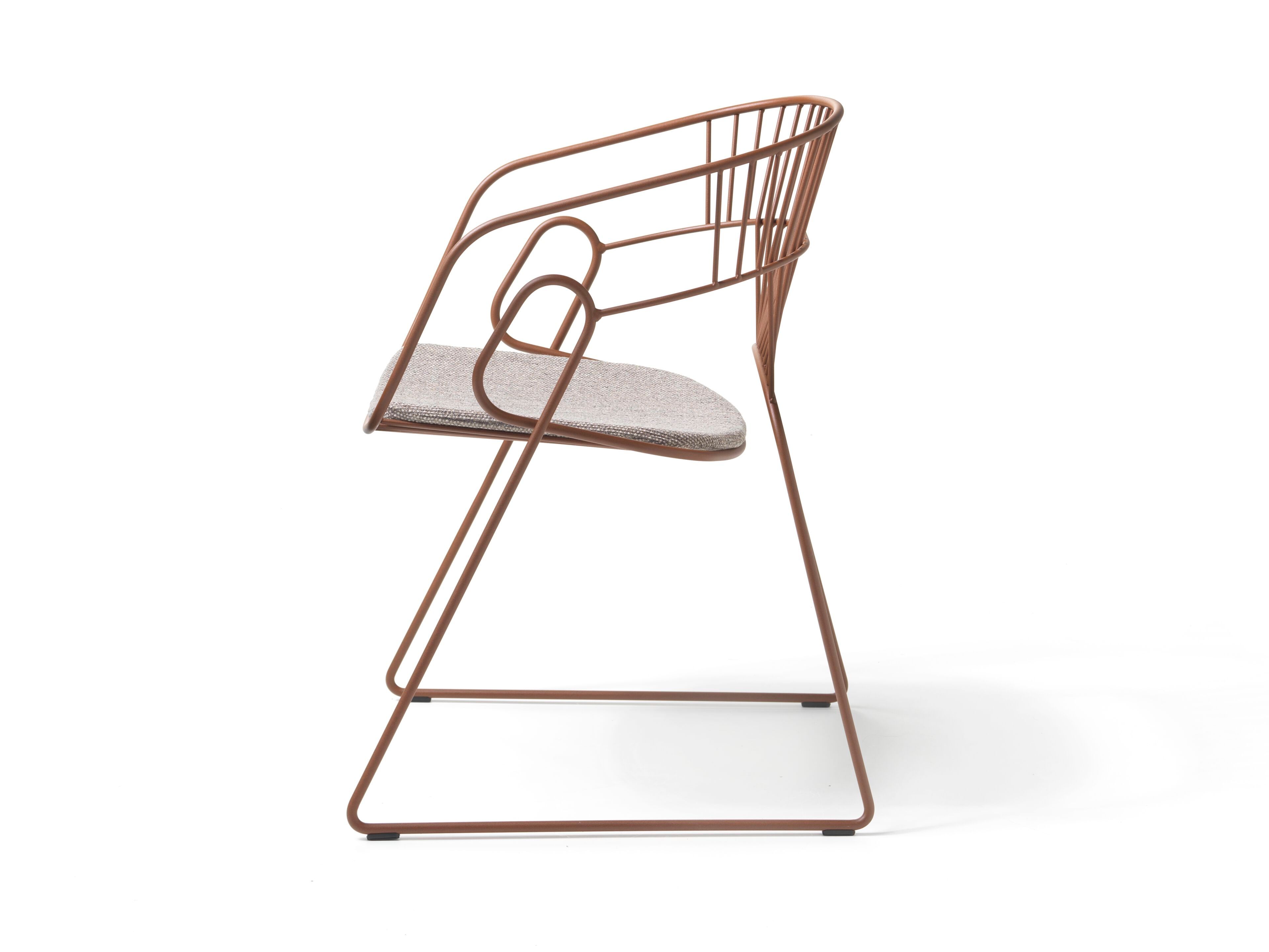 Стальной стул с подушкой сиденья SITIA JAPAN ARCH-00051016 - Вид №2