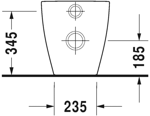 2169099000 Приставной унитаз напольный Белый Duravit ME BY STARCK Германия - Вид №3