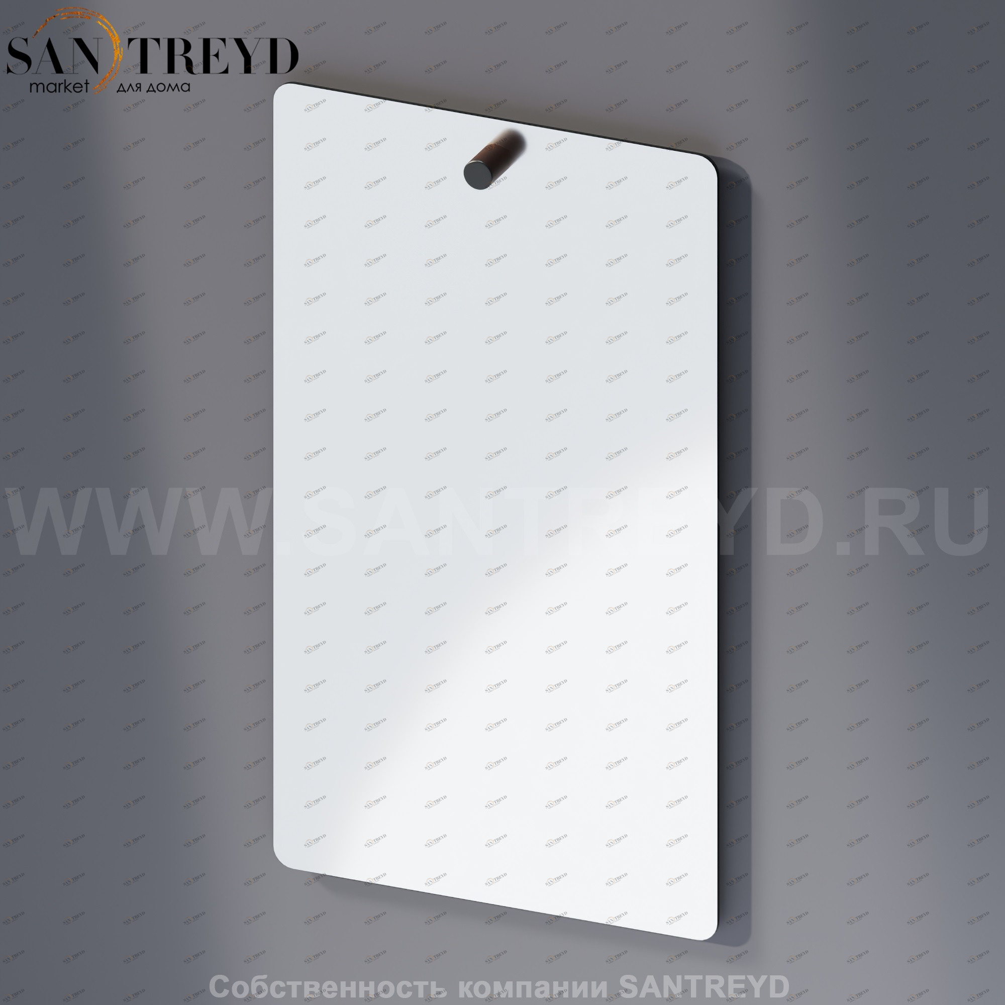 Agape DOT LINE Зеркало с держателем из коричневого дуба ADTL0459.RU ADTL0459RU