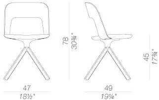 Lapalma Вращающееся кресло с тканевой обивкой Arco S210 - Вид №8