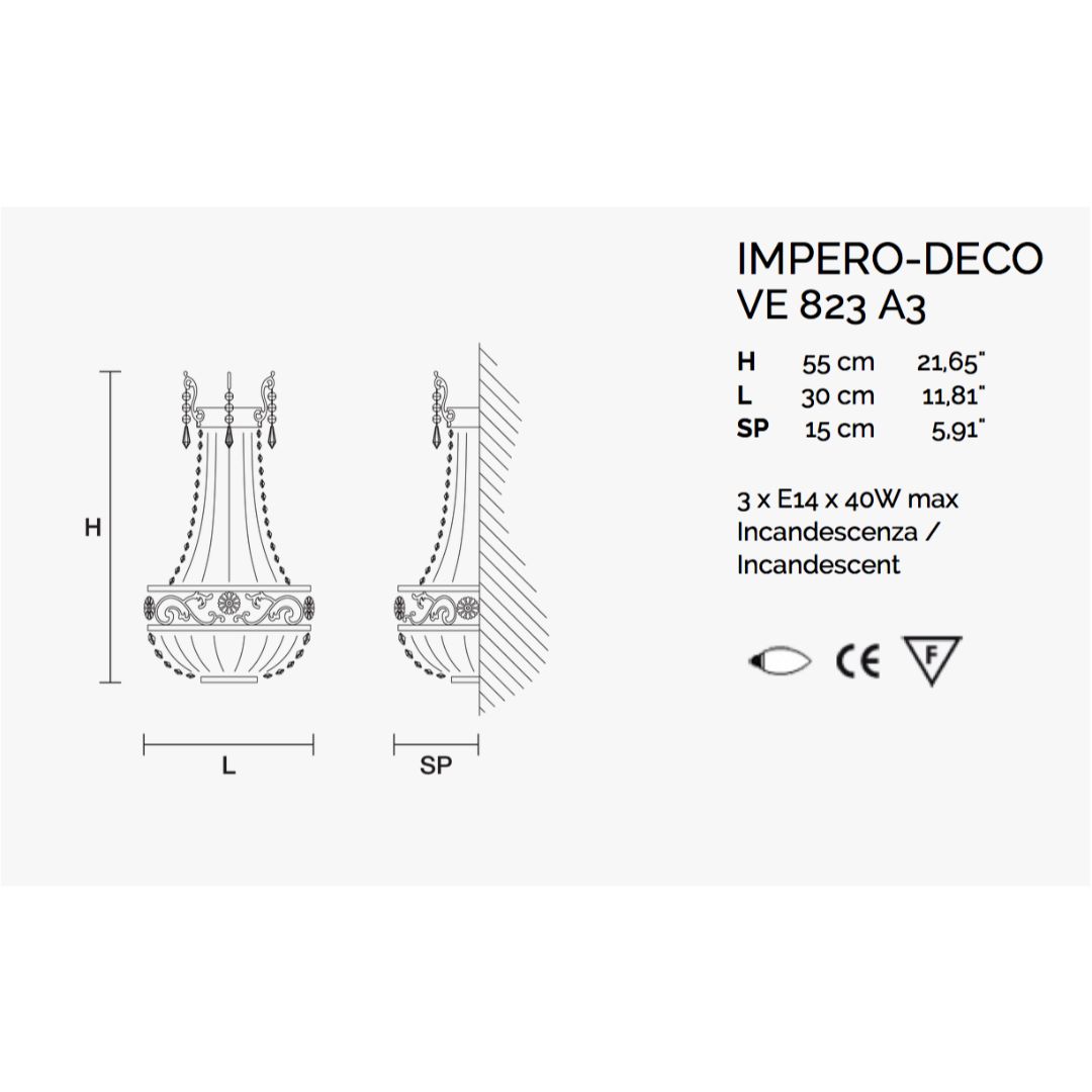 Masiero VE 823 A3 бра ve823a3 - Вид №1