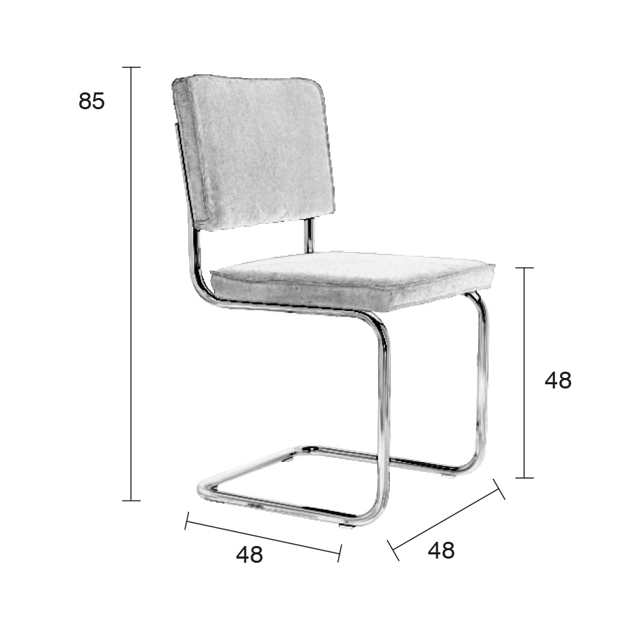 Стул Ridge Brushed Rib зеленый Zuiver 1100086 - Вид №7