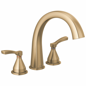 T2777-CZ Отделка римской ванны с тремя отверстиями Delta Faucet Stryke Шампанское бронза