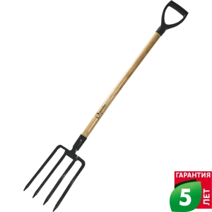 Вилы копательные Geolia 120 см, сталь, деревянный черенок