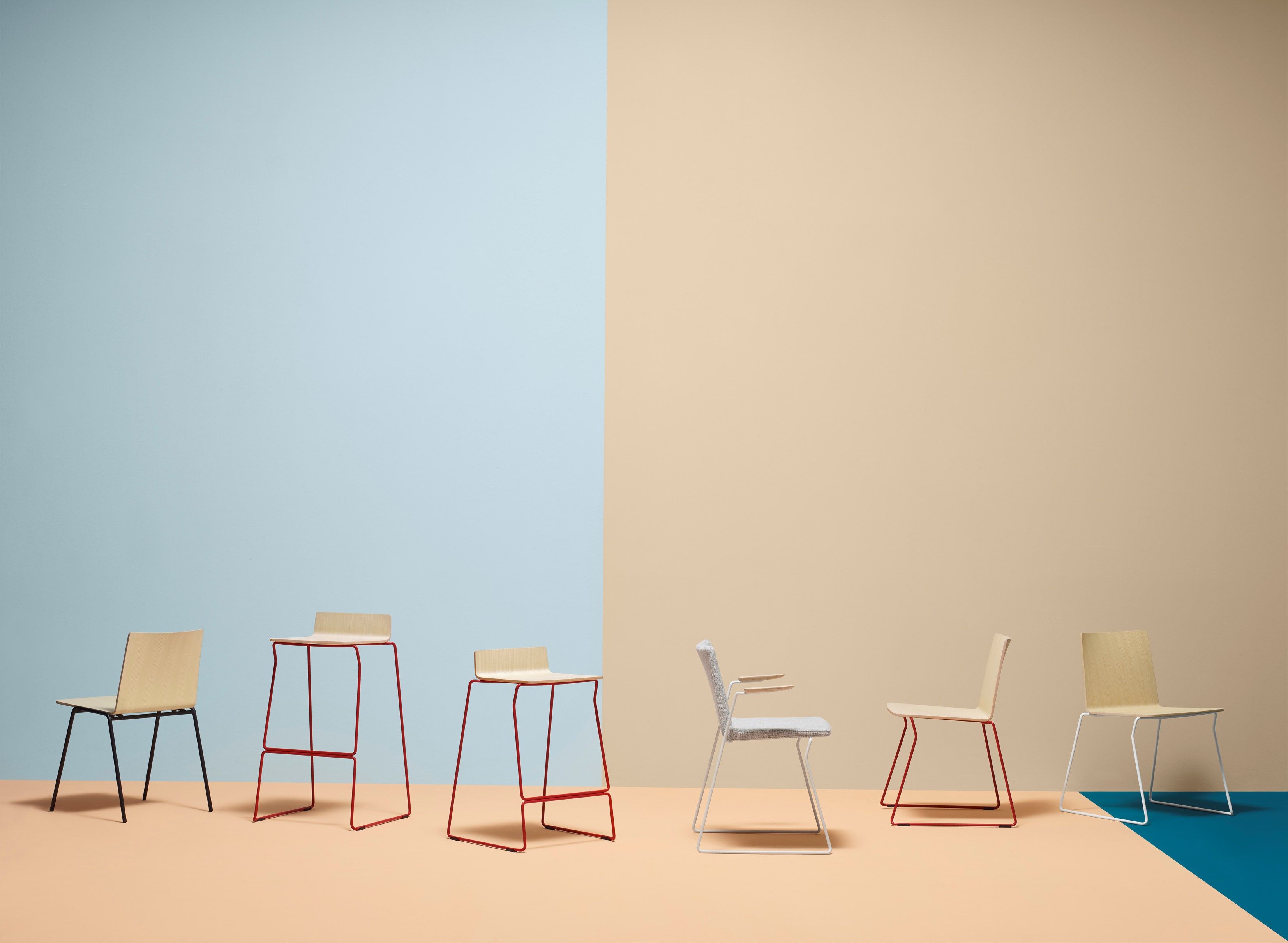 Барный табурет с подставкой для ног Pedrali Osaka Metal ARCH-00145635 - Вид №7