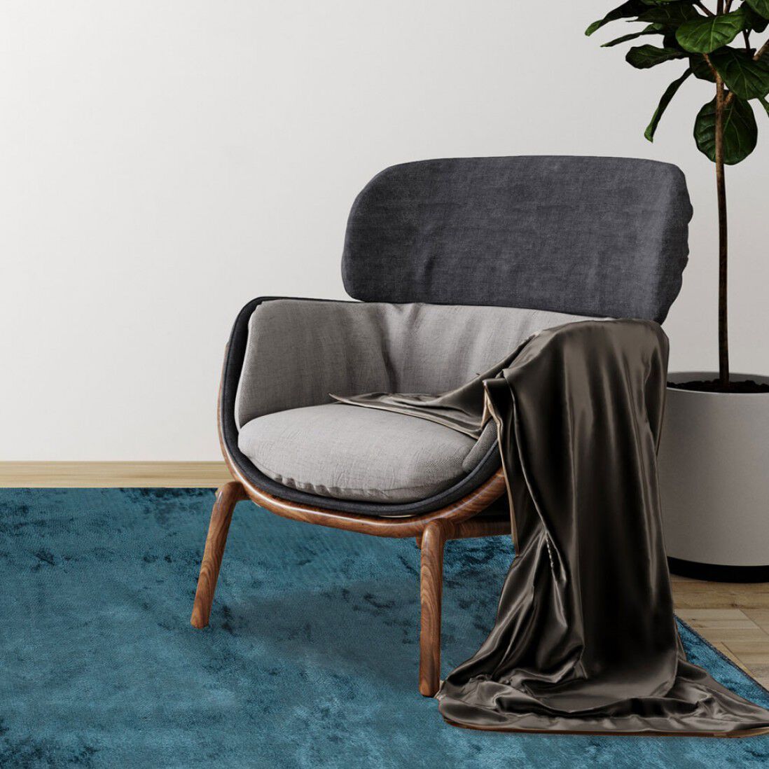 Прямоугольный однотонный ковер Ademi Exclusive ARCH-00121026 - Вид №10