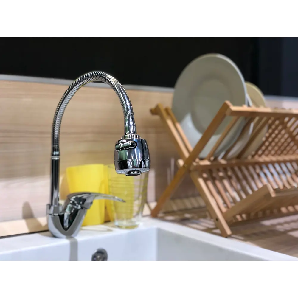 Клевер Olive Ov 519 - кухонный смеситель с гибким изливом и аэратором 84462563 STLM-0050332 - Вид №3