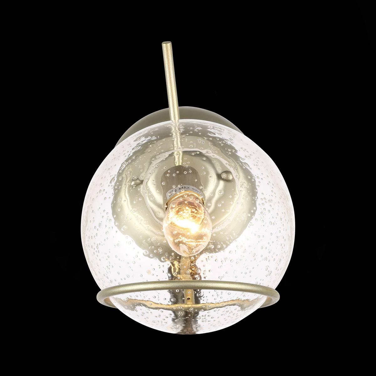 Бра со стеклянным плафоном шампань Rescheza SL1136.201.01 ST LUCE RESCHEZA 00-3930540 Золото;прозрачный  - Вид №1