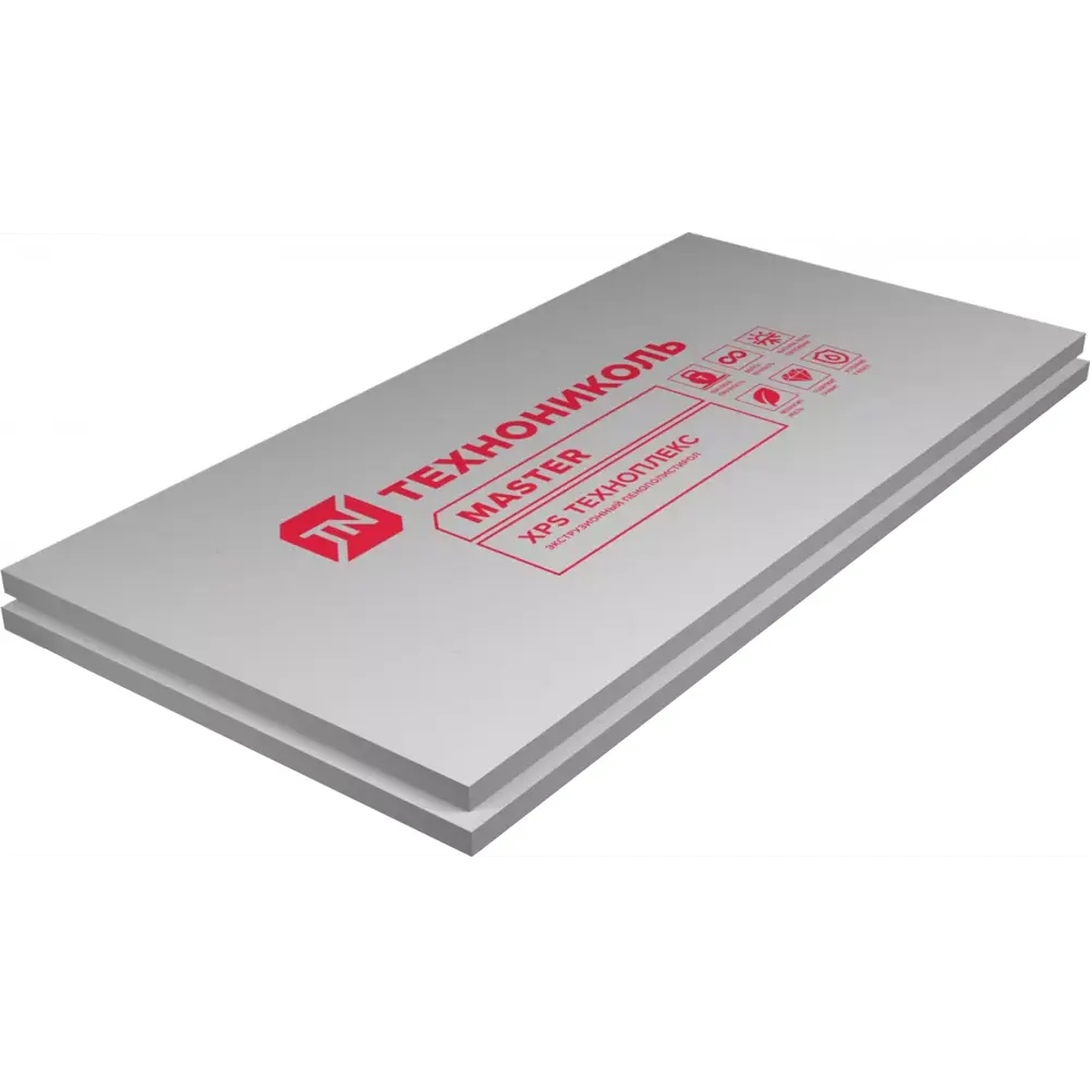 Экструдированный пенополистирол XPS 100 мм Техноплекс ТВ 580x1180 мм 0.68 м² ТЕХНОНИКОЛЬ STLM-2142869