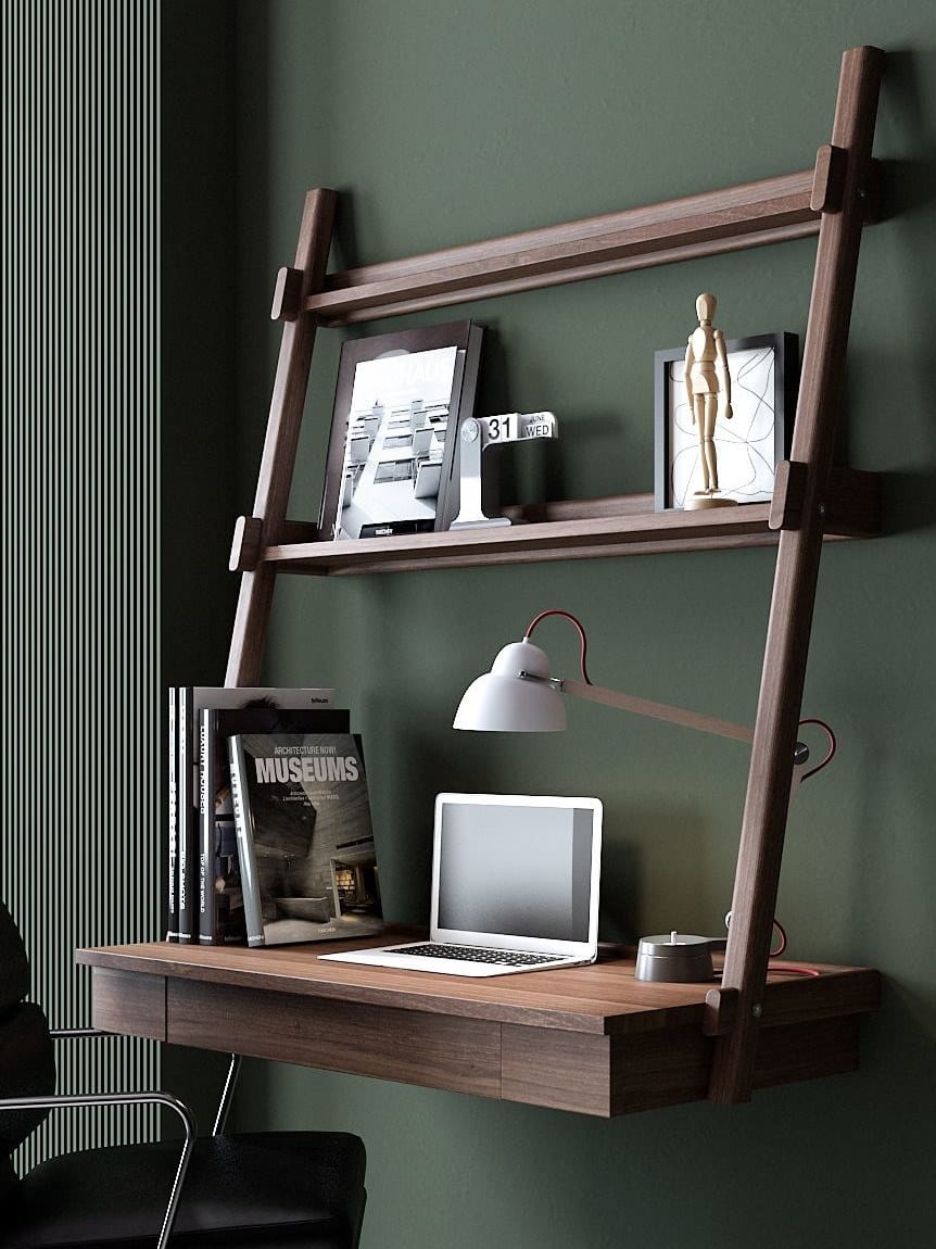 Подвесной письменный стол из массива дерева KARPENTER Simplycity ARCH-00029424 - Вид №9