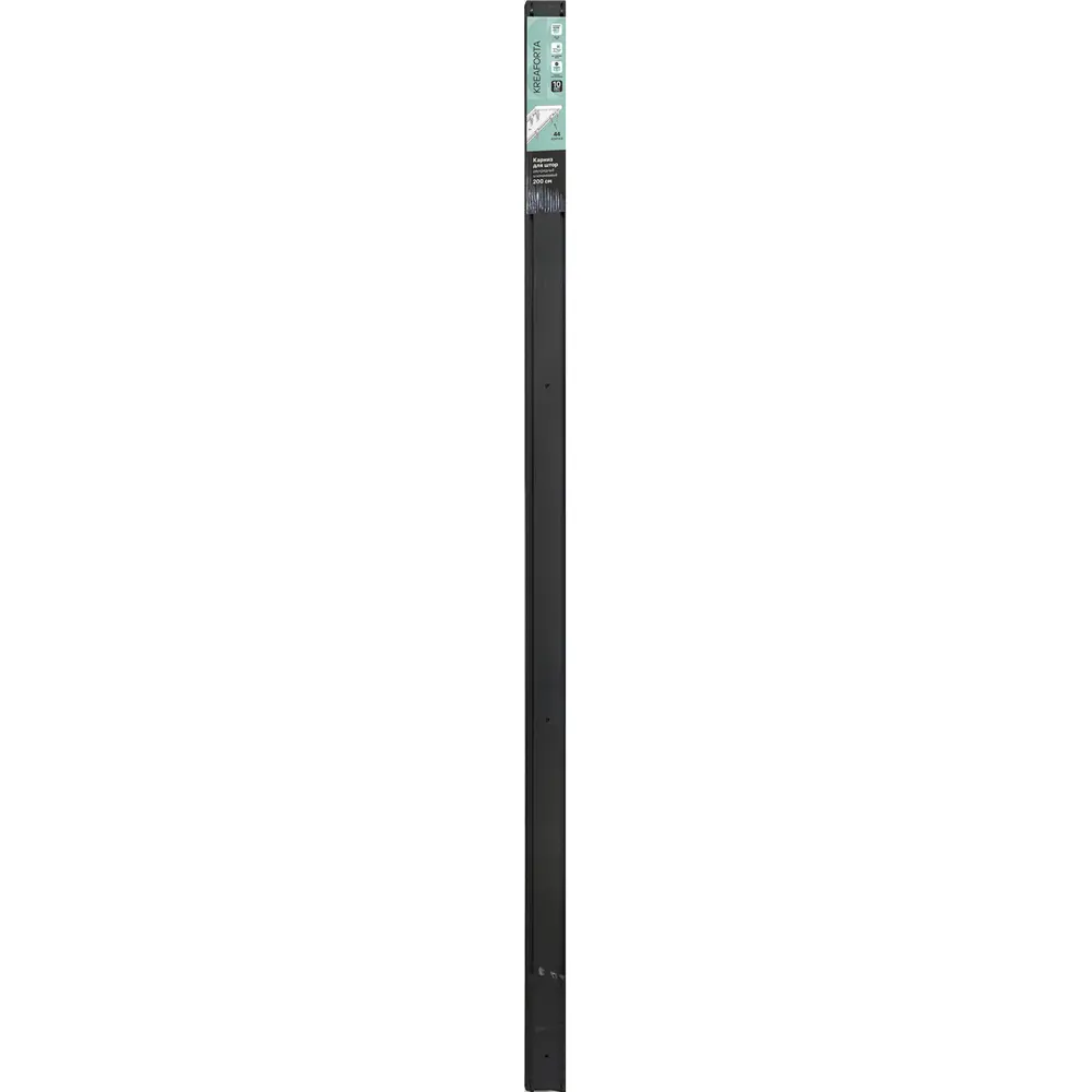 Шинный карниз двухрядный KREAFORTA Pro 200 см алюминий цвет черный комплект STLM-2139967 - Вид №5