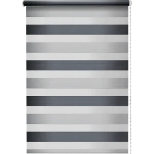 Штора рулонная день-ночь Порто 80x160 см серая