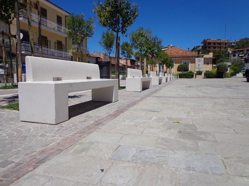 Manufatti Viscio Скамья из композитного материала в современном стиле со спинкой  Cc 25  - Вид №3