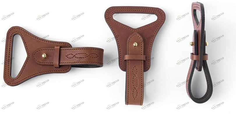 Arte Brotto Кожаная вешалка для галстуков La selleria Sel.08