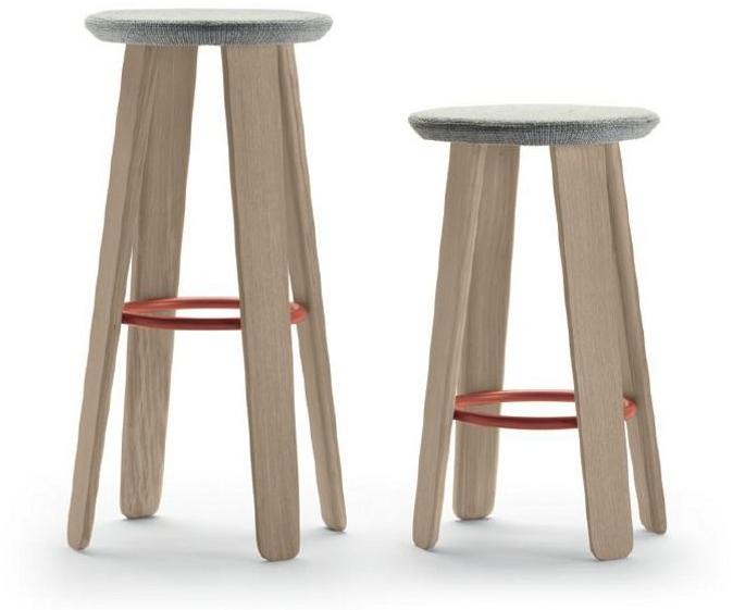 ALKI Высокий табурет из ткани Triku sun-id-1402923 - Вид №1