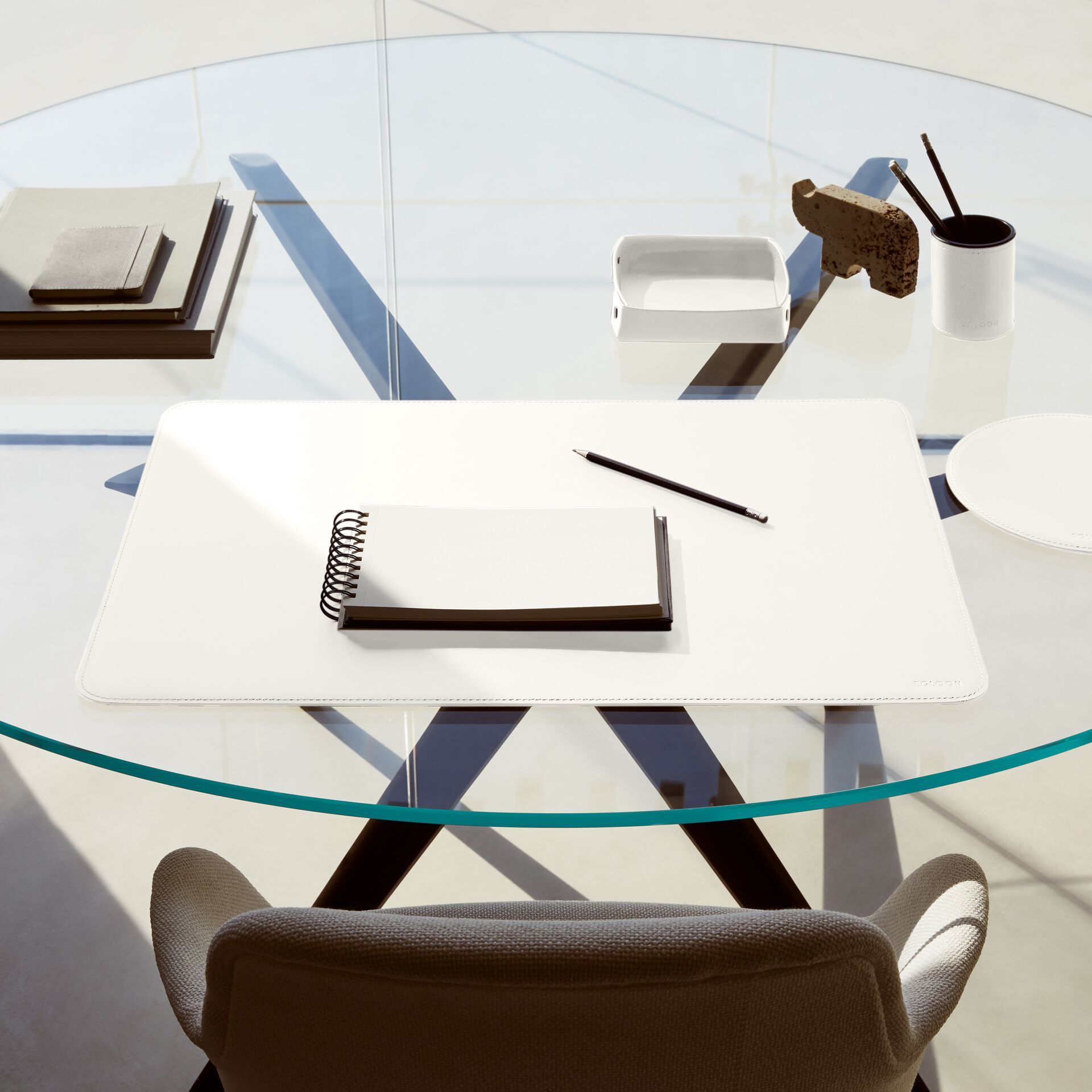 Регенерированный кожаный круглый коврик для мыши EGLOOH ATLANTE ARCH-00149473 - Вид №48