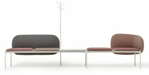 Diemme Модульная тканевая скамья со спинкой Snake