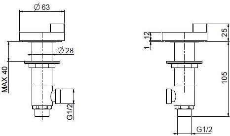 Quadrodesign Запорный клапан из нержавеющей стали Q sun-id-1459086 - Вид №2