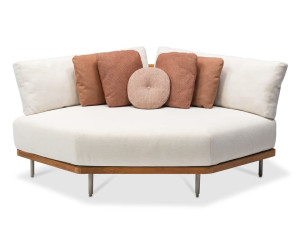 Тканевый угловой мягкий садовый стул