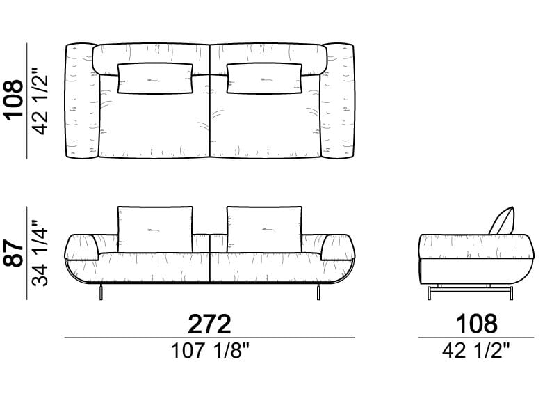 3-местный кожаный диван Arketipo FASTLOVE ARCH-00090570 - Вид №8