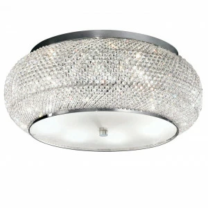 Потолочный светильник Ideal Lux Pasha PL10 Cromo IDEAL LUX ДИЗАЙНЕРСКИЕ, PASHA CROMO 074041 Прозрачный;хром