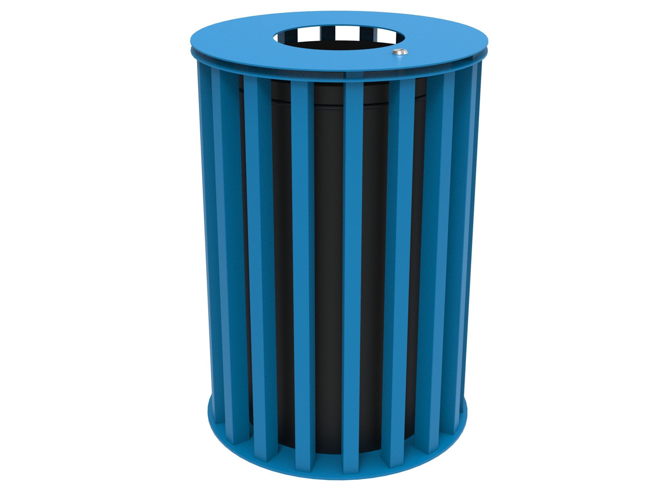 Оцинкованная стальная корзина для мусора с крышкой Lazzari Динамо ARCH-00087800 - Вид №35