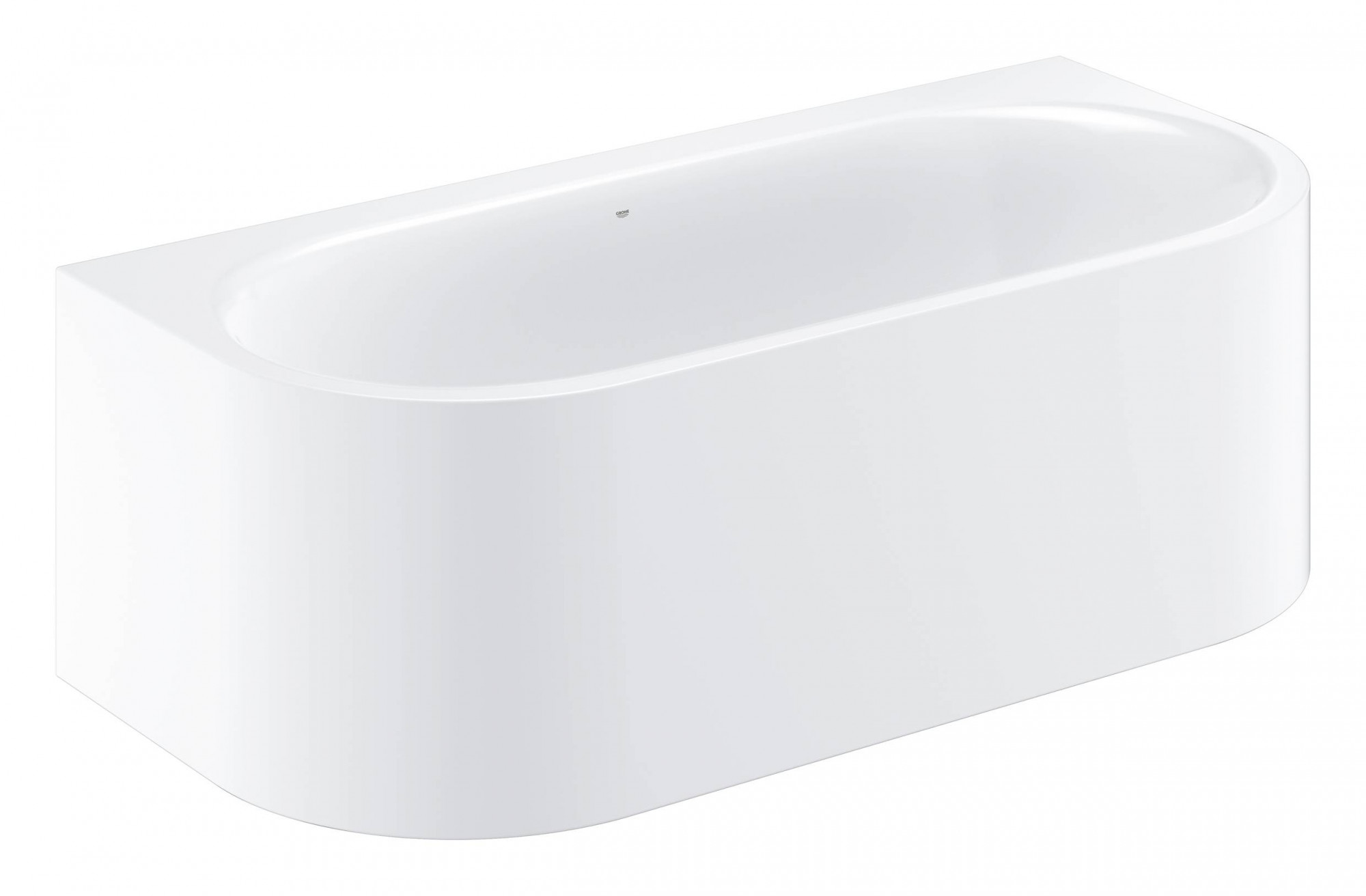 Ванна GROHE Essence, пристенная с грязеотталкивающим покрытием, 180 х 80 х 57,5 см, альпин-белый (3964900H)