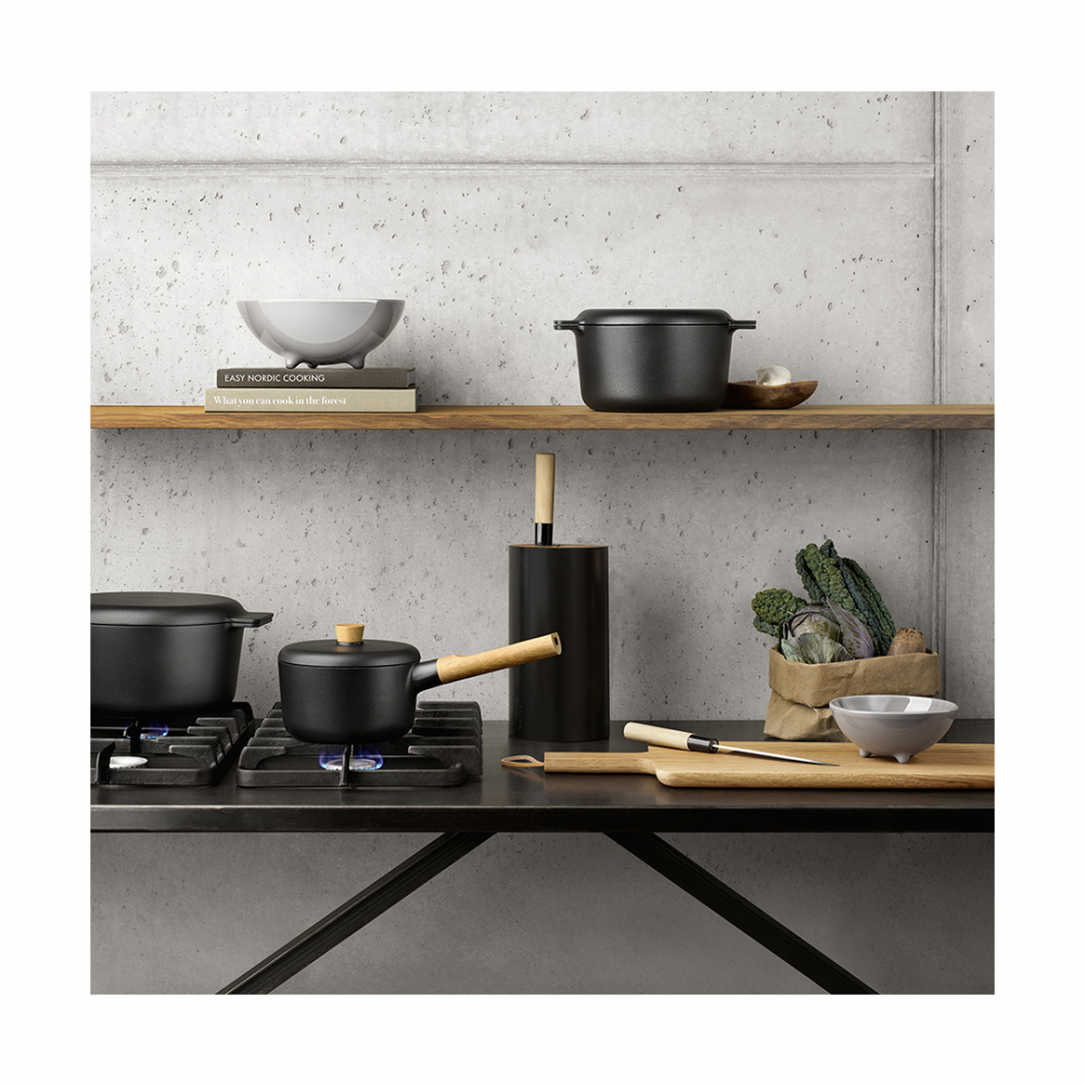 EVA SOLO 515295 Подставка для ножей Nordic Kitchen, чёрная Дерево  - Вид №4