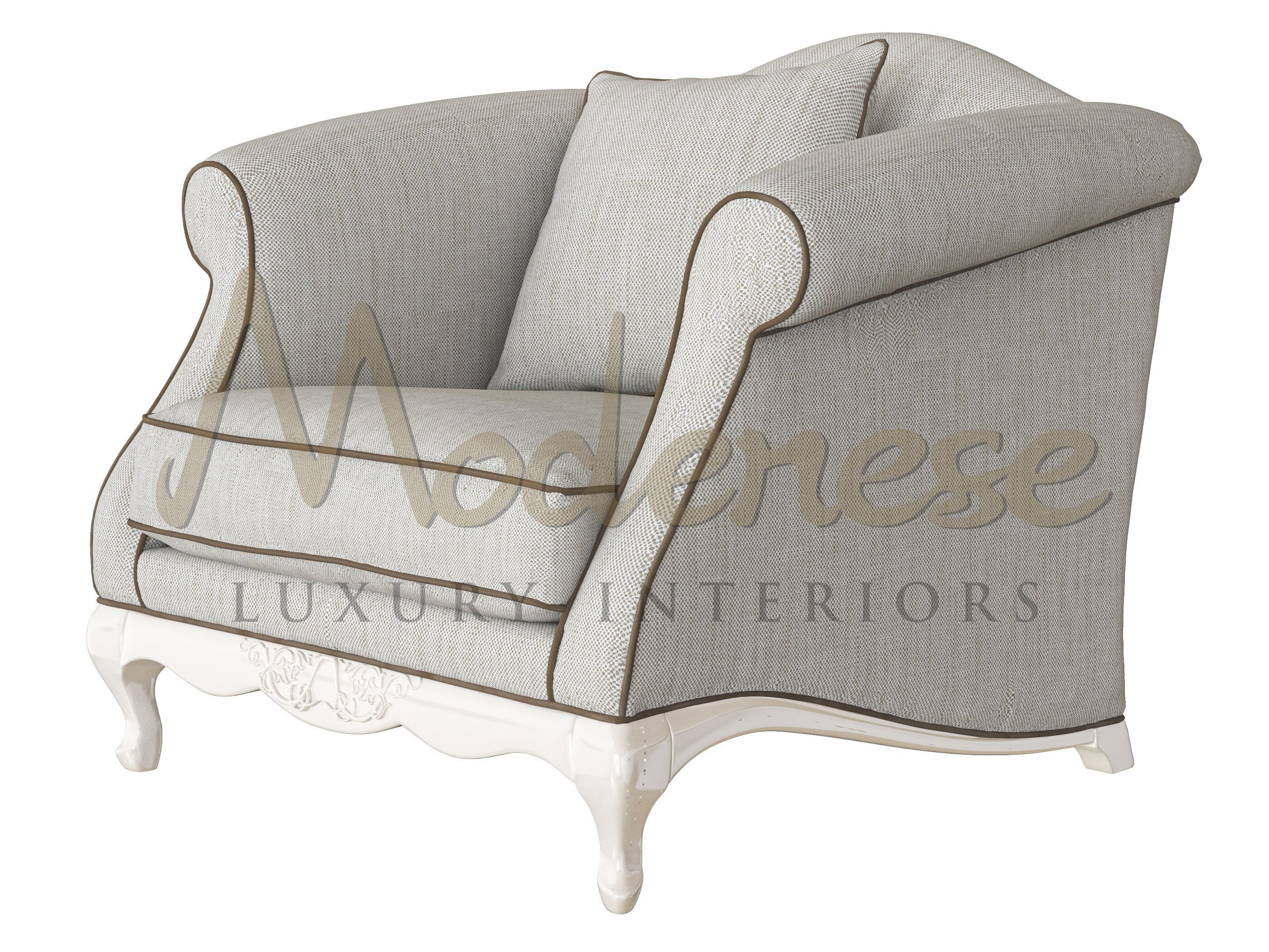 Тканевое кресло с подлокотниками Modenese Luxury Interiors BAROQUE CLASSY ARCH-00068650 - Вид №1