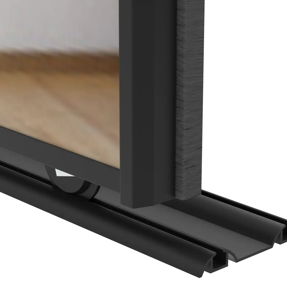 Дверь-купе KONSENSA 225.5x60.4 см с зеркалом профиль черный узкий STLM-2141925 - Вид №5