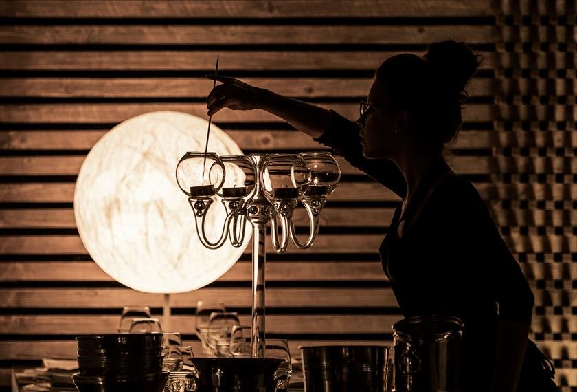 DAVIDE GROPPI Торшер светодиодный с диммером Moon sun-id-1392682 - Вид №2